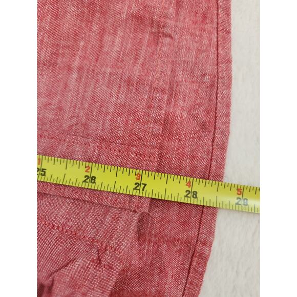 Volcom Shirt Mens Medium Red Short Sleeve Classic Skate Asymmetrical Party - Picture 11 of 11